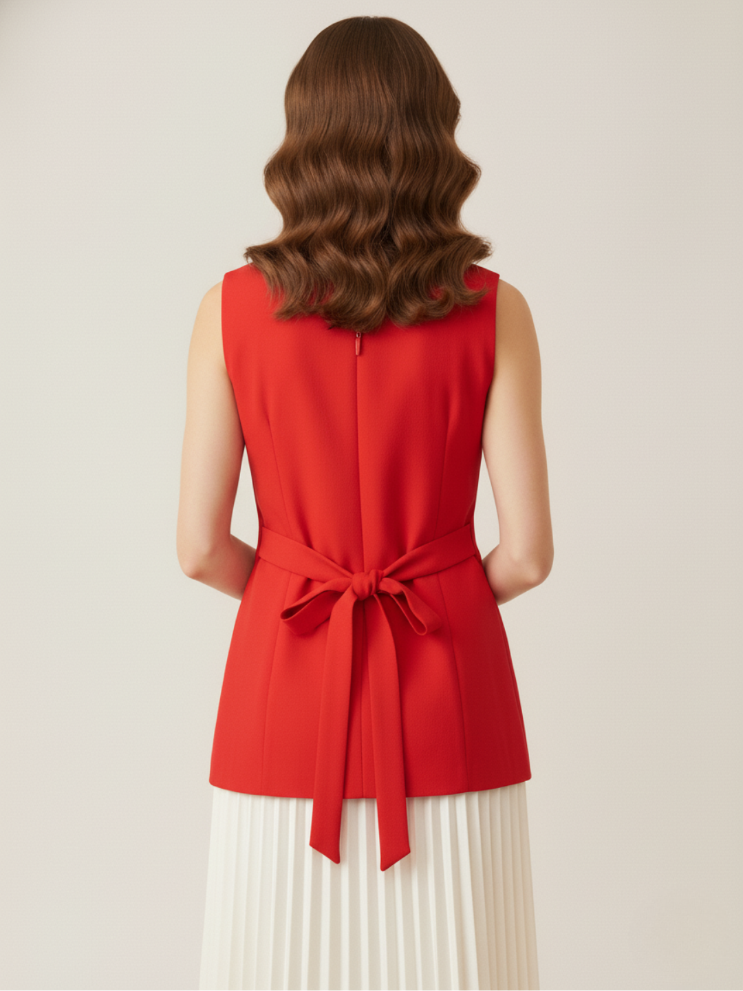 Pure Cotton Heart Button Waistcoat