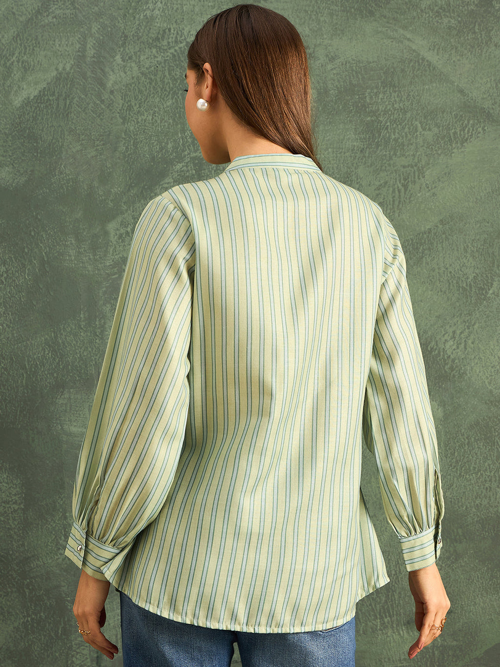 Pure Linen Pleated Shirt