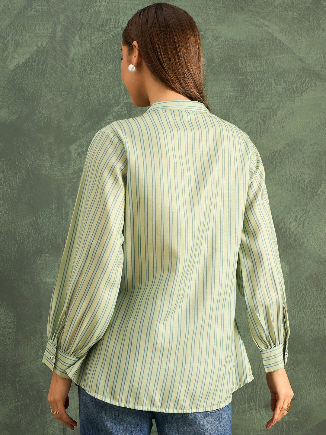 Pure Linen Pleated Shirt