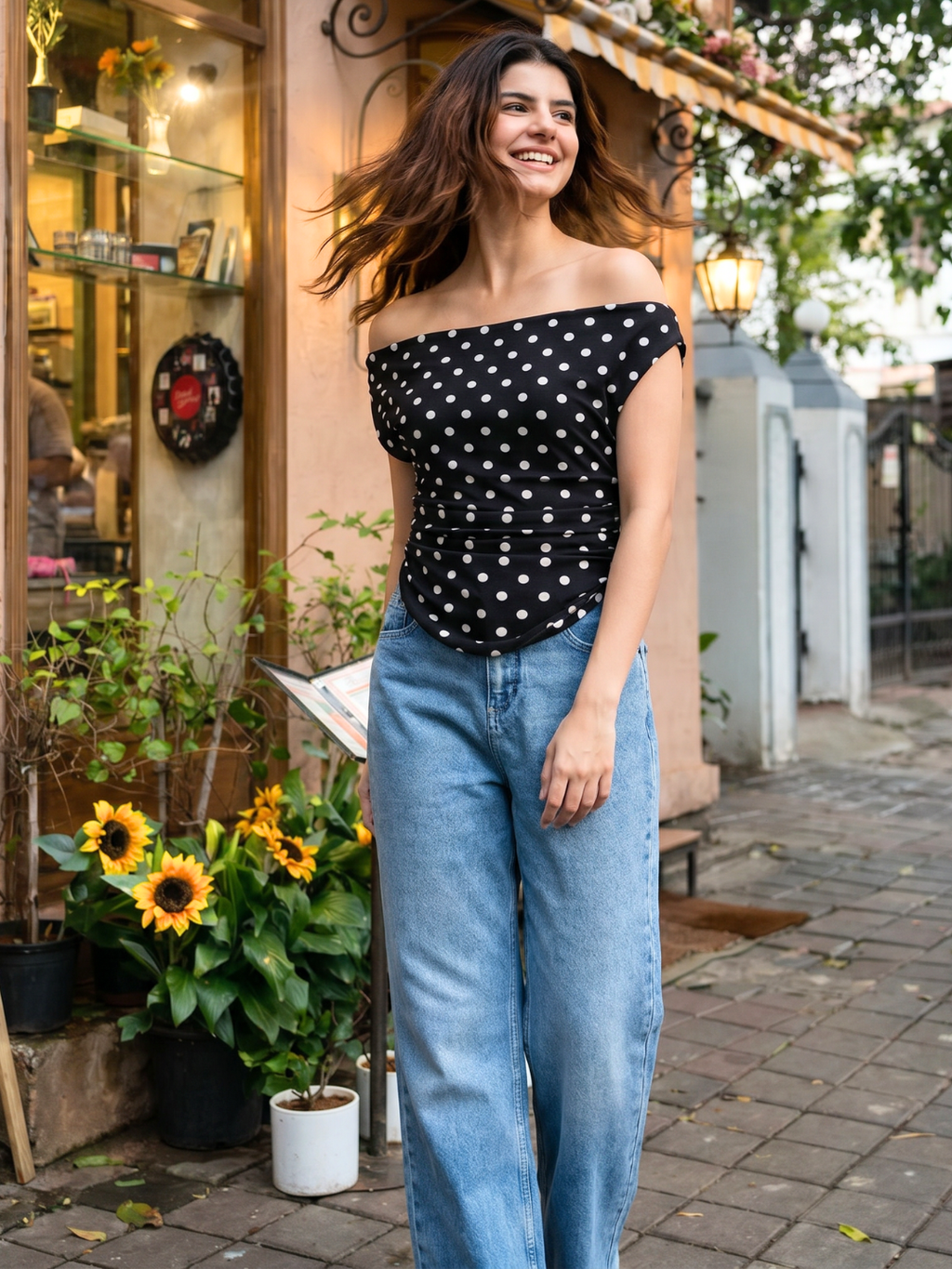 Stretchable Draped Crop Top