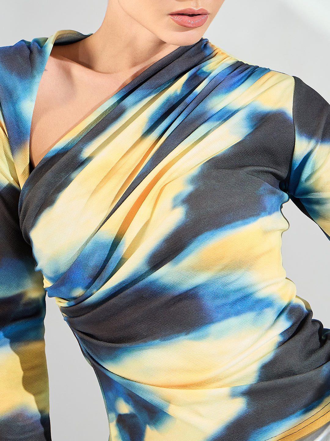 Stretchable Asymmetrical Full Sleeve Top