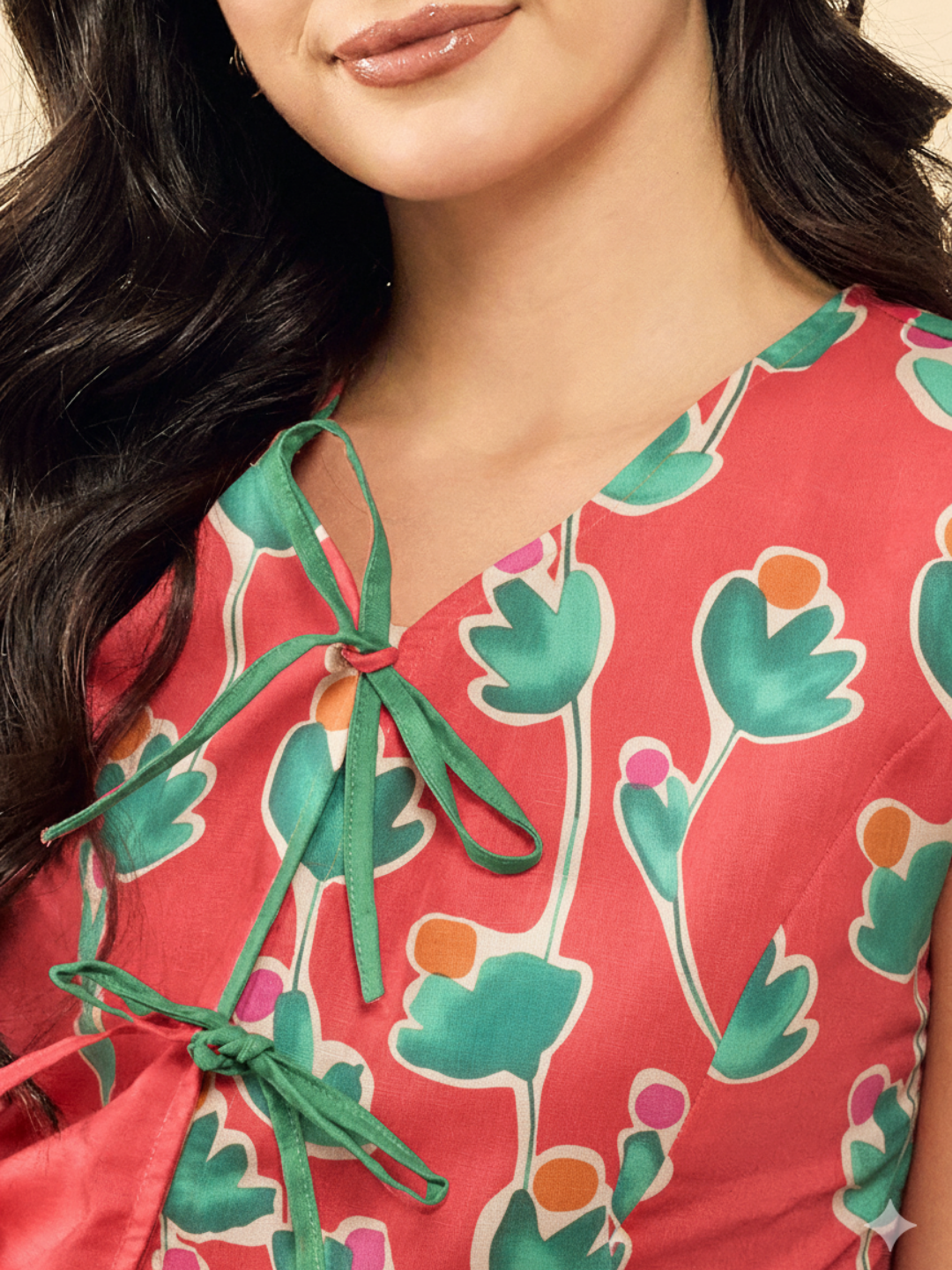 Pure Cotton Top with Tie-Up Detailing