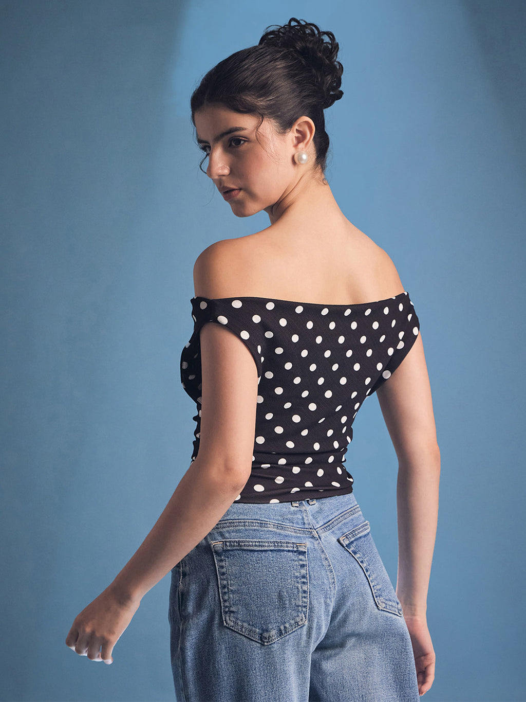 Stretchable Draped Crop Top