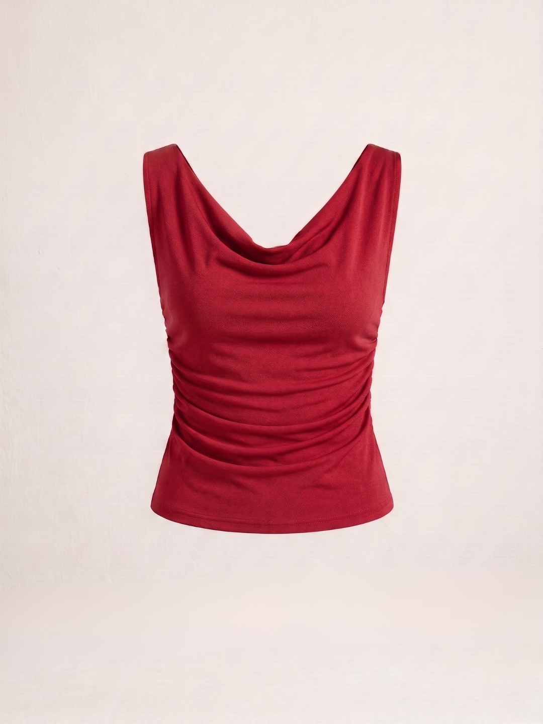 Stretchable Draped Crop Top