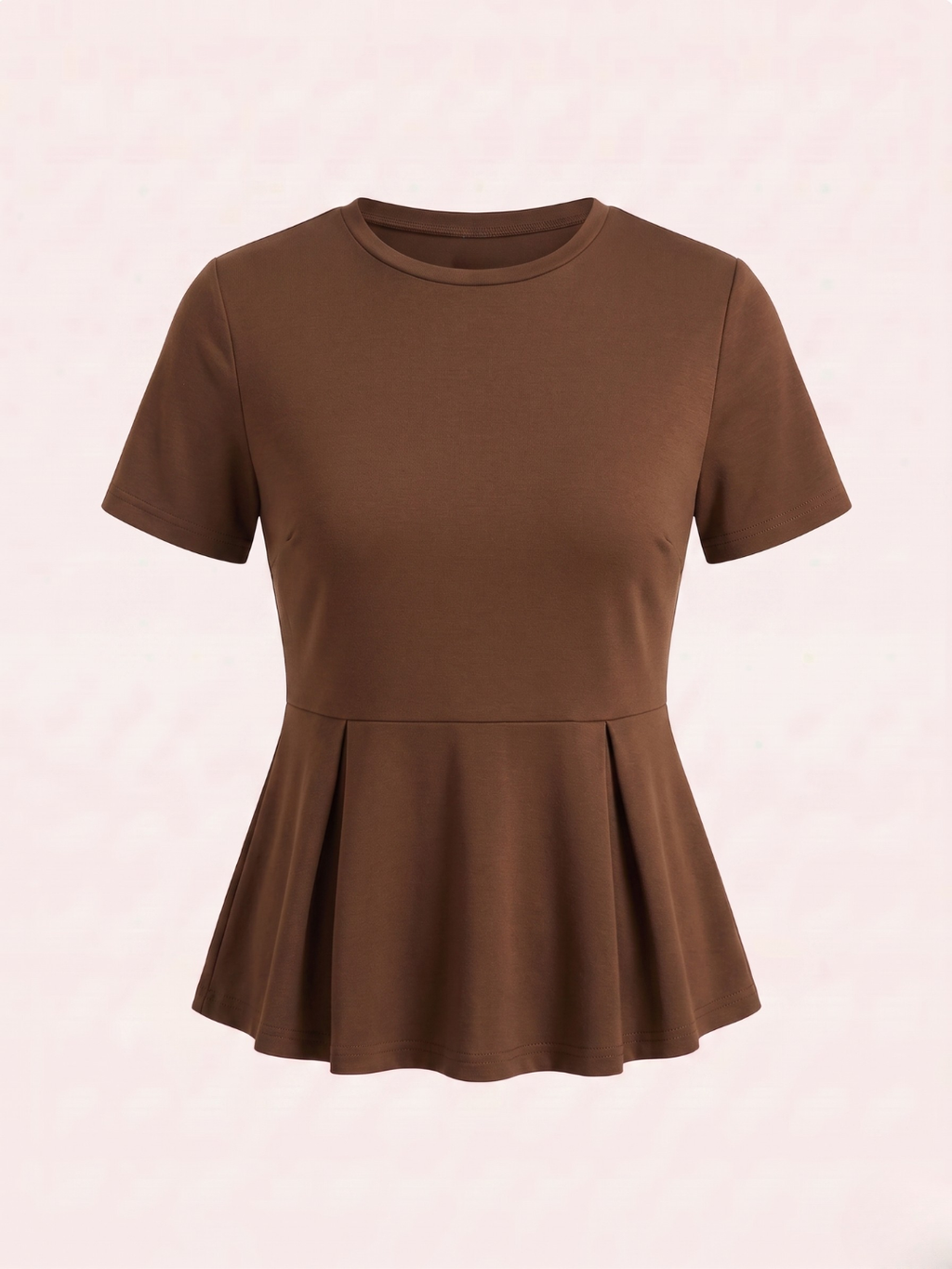 Stretchable Half Sleeve Peplum Top