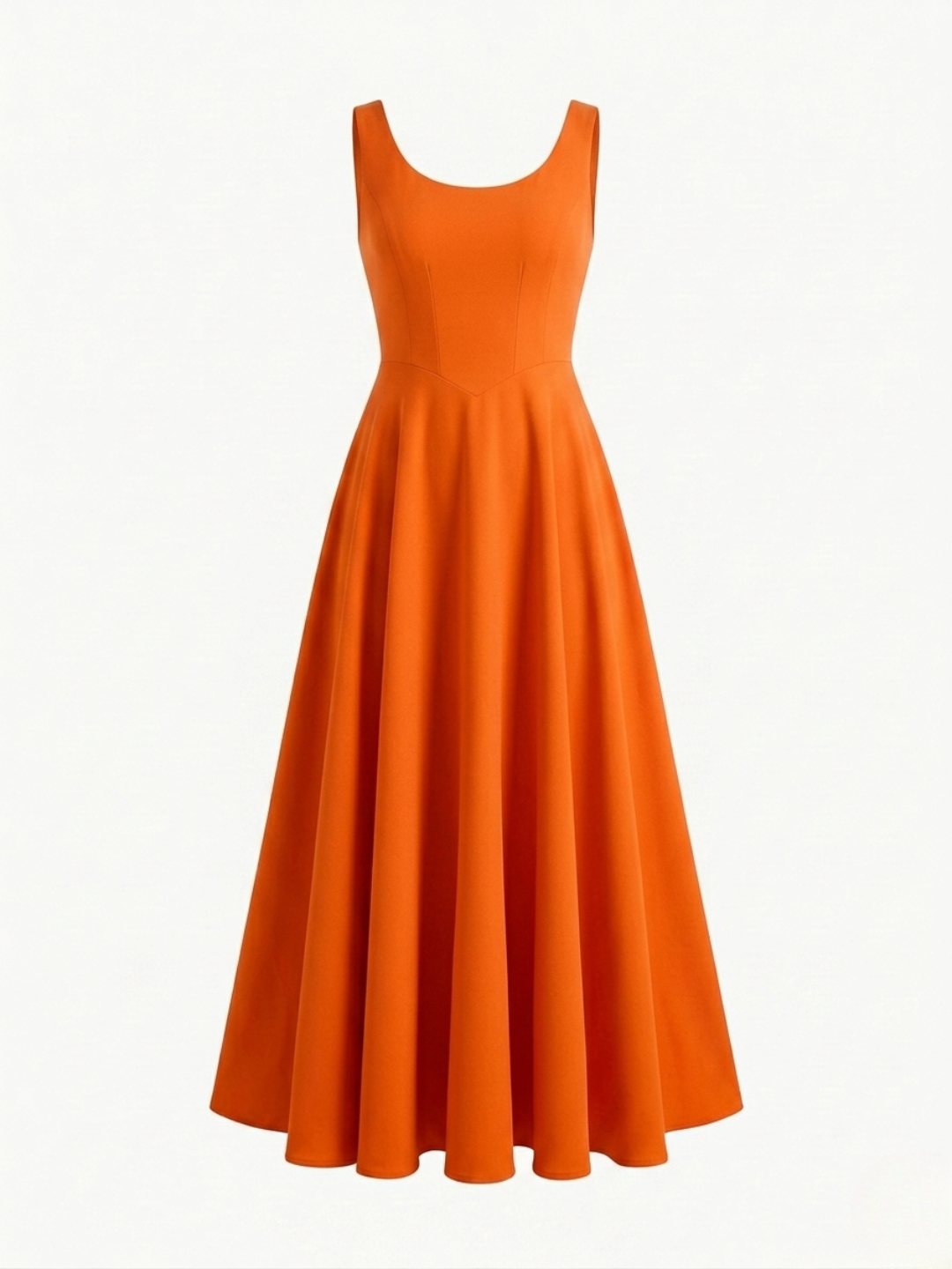 Stretchable Corset Fit & Flare Midi Dress