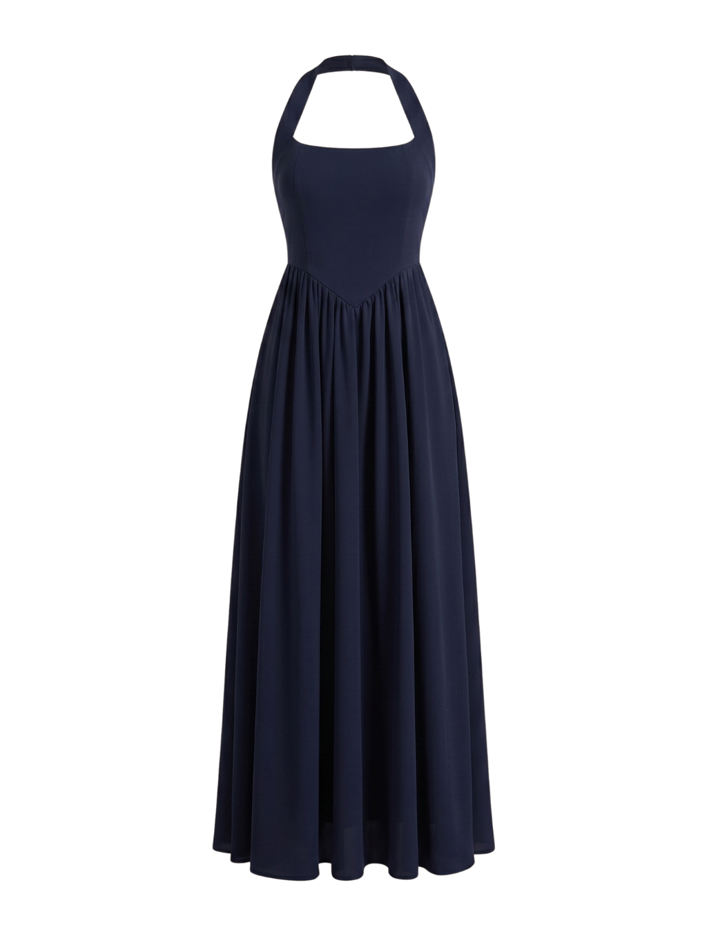 Stretchable Halter Neck Maxi Dress