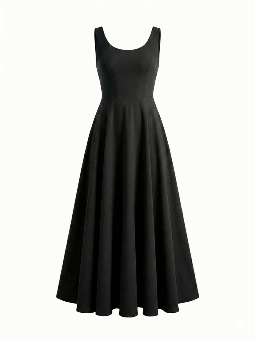 Stretchable Corset Fit & Flare Midi Dress