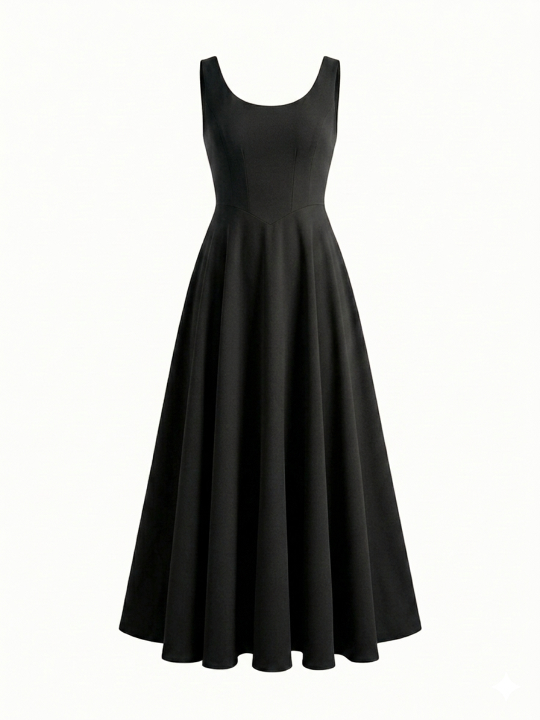 Stretchable Corset Fit & Flare Midi Dress