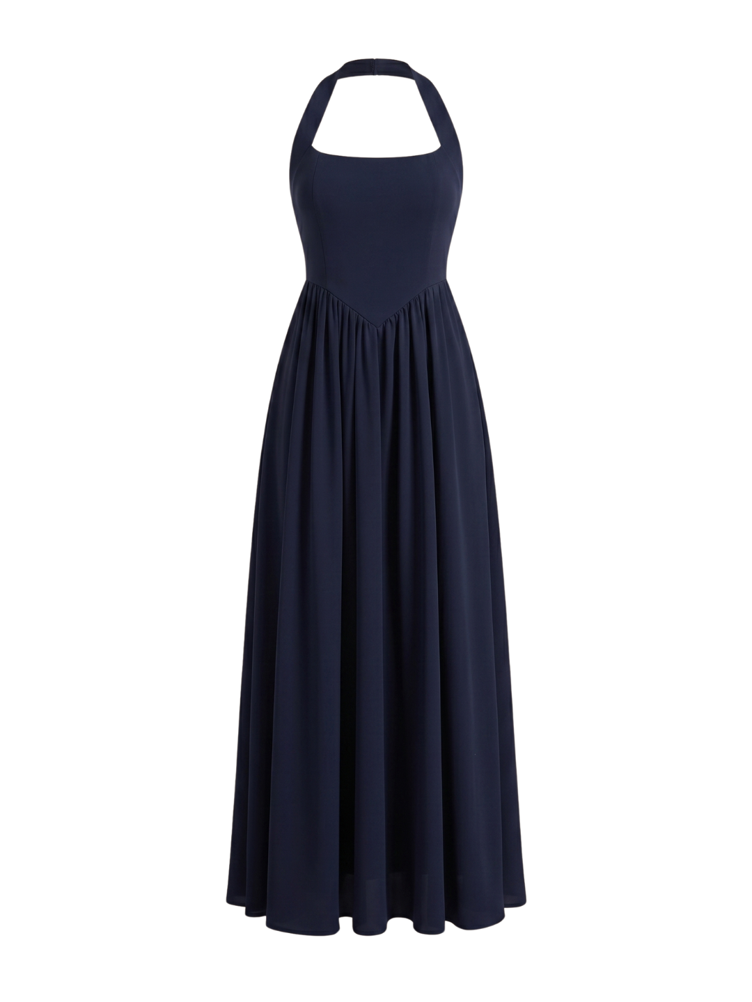 Stretchable Halter Neck Maxi Dress