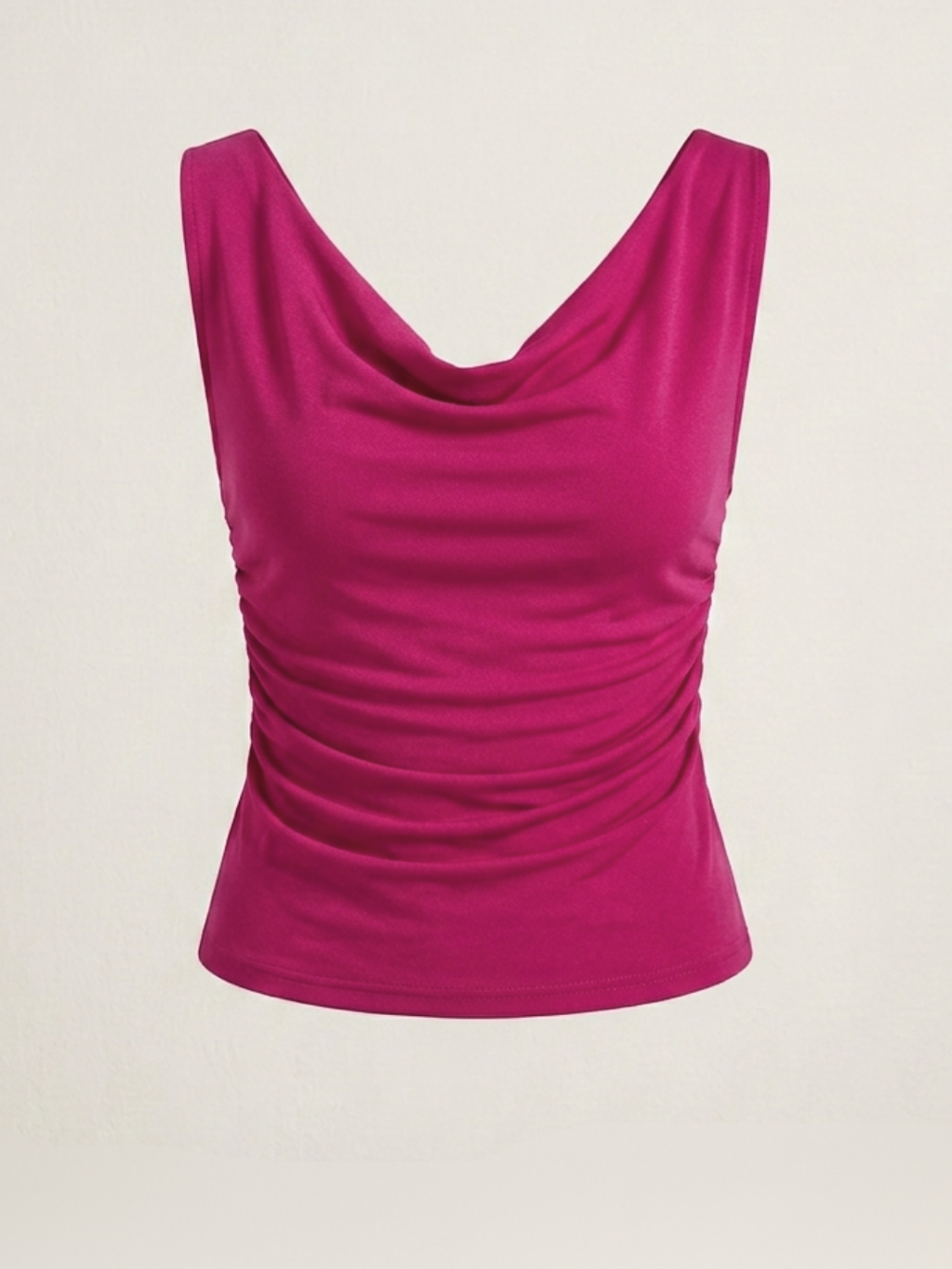 Stretchable Draped Crop Top