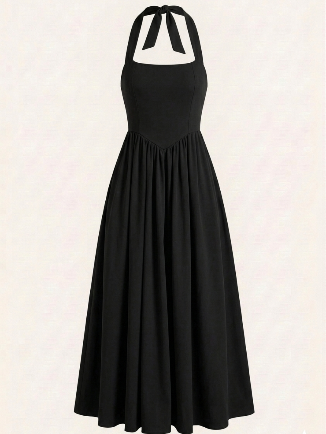 Stretchable Halter Neck Maxi Dress