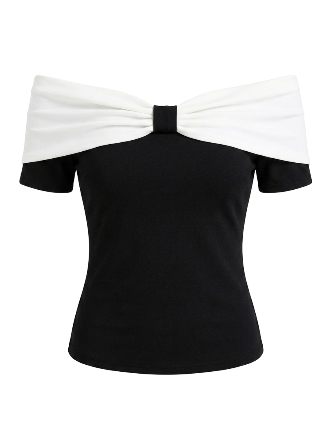 Stretchable Bow Bardot Top