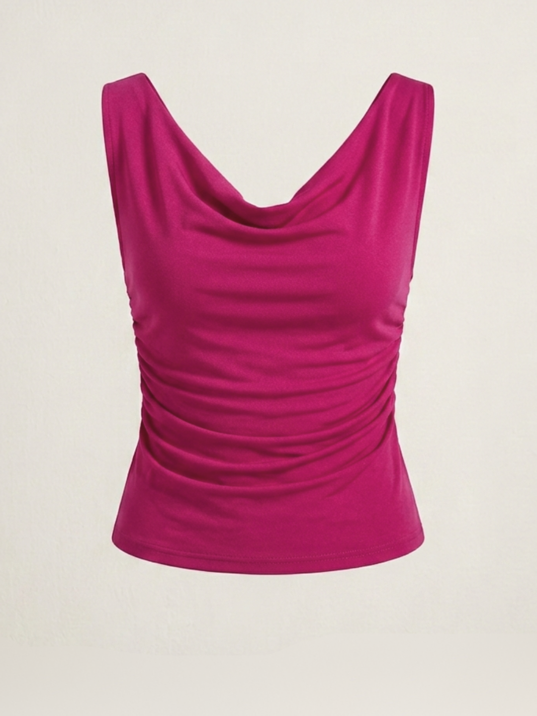 Stretchable Draped Crop Top