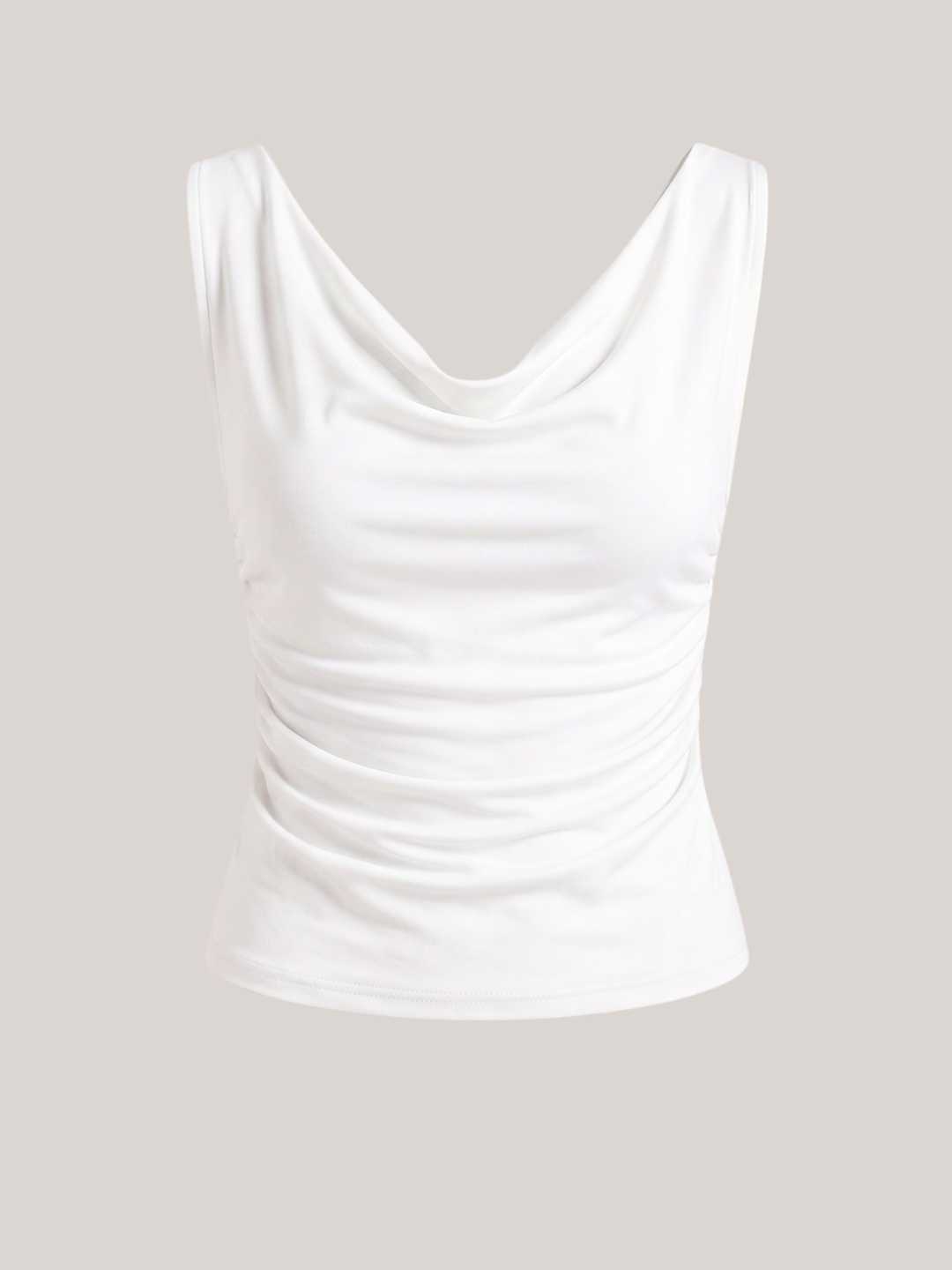 Stretchable Draped Crop Top