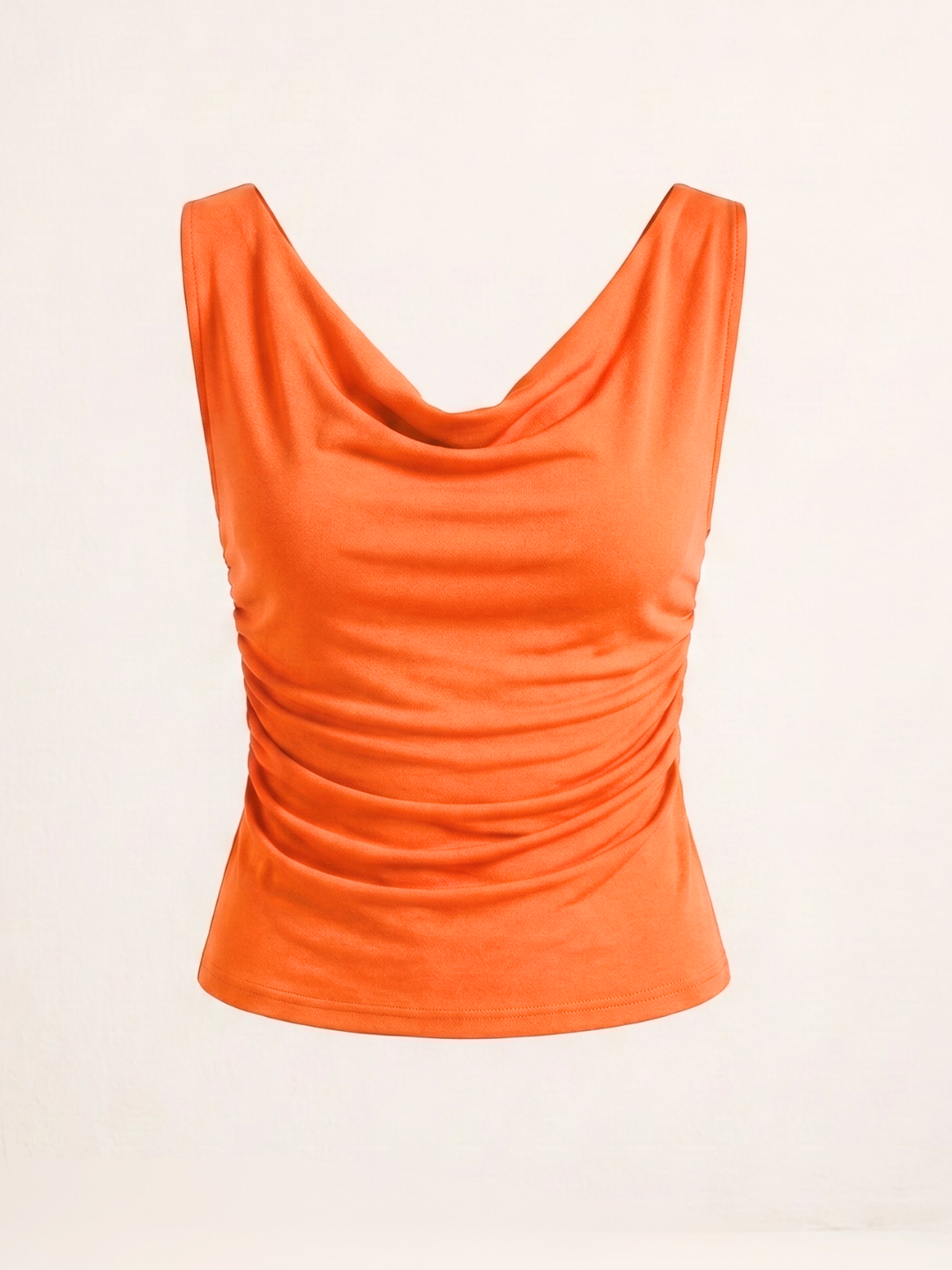 Stretchable Draped Crop Top