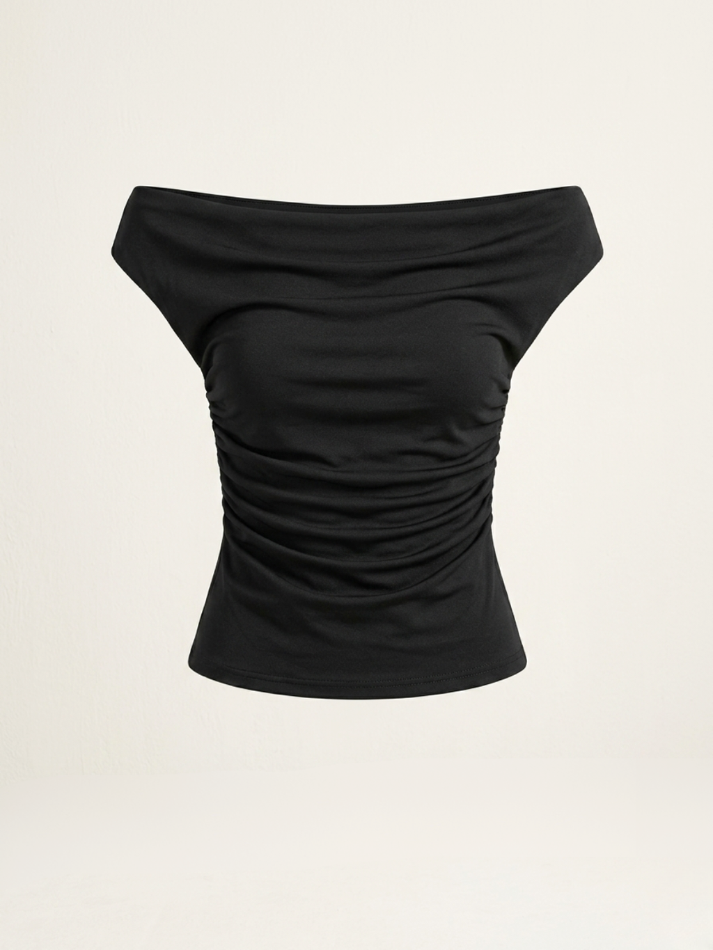 Stretchable Draped Crop Top