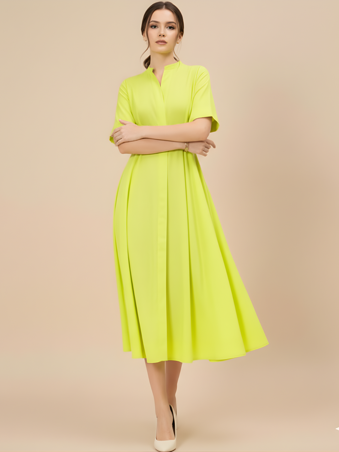 Panelled Corset Midi Dress
