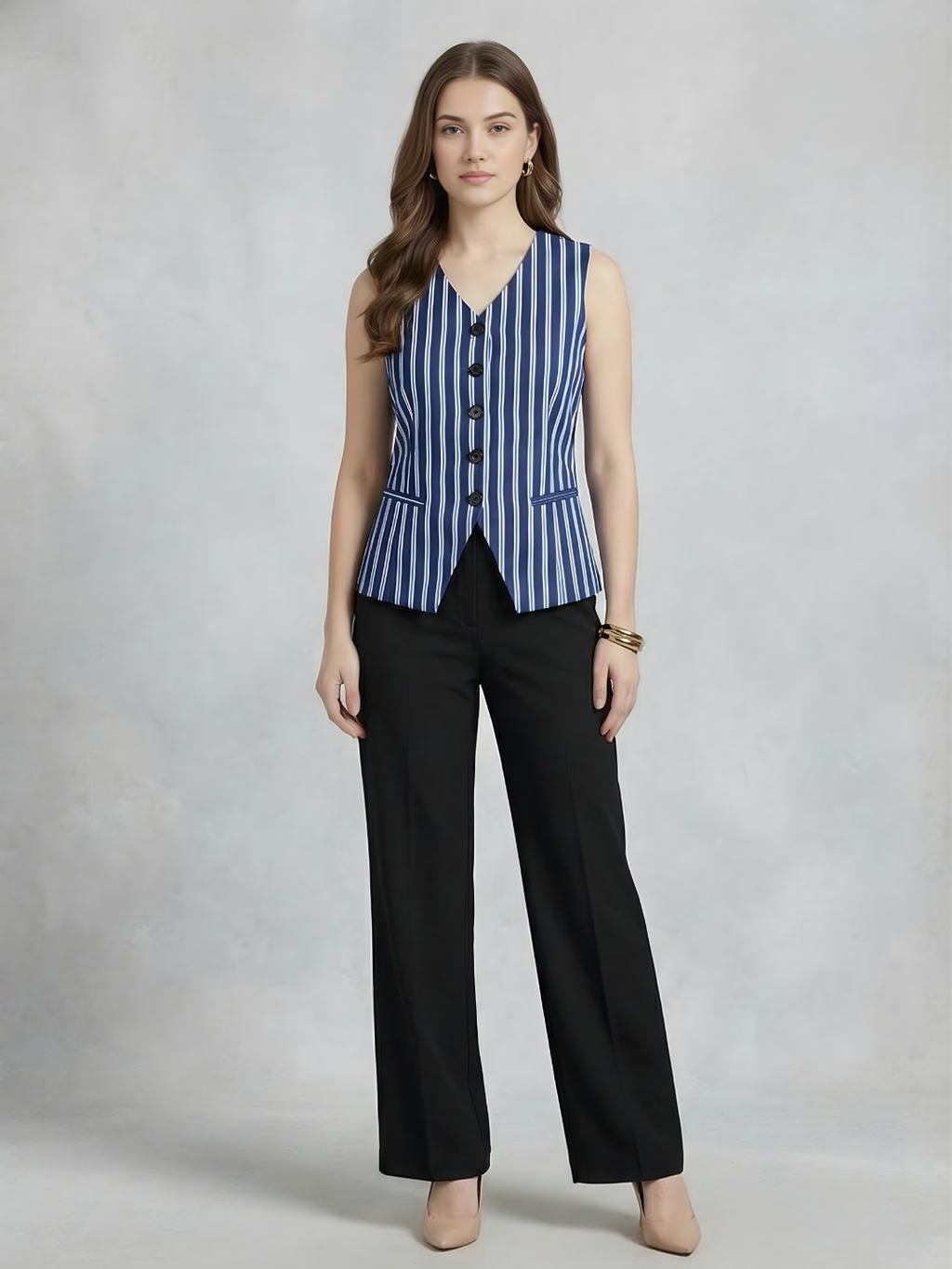 Pure Linen Sleeveless Waistcoat
