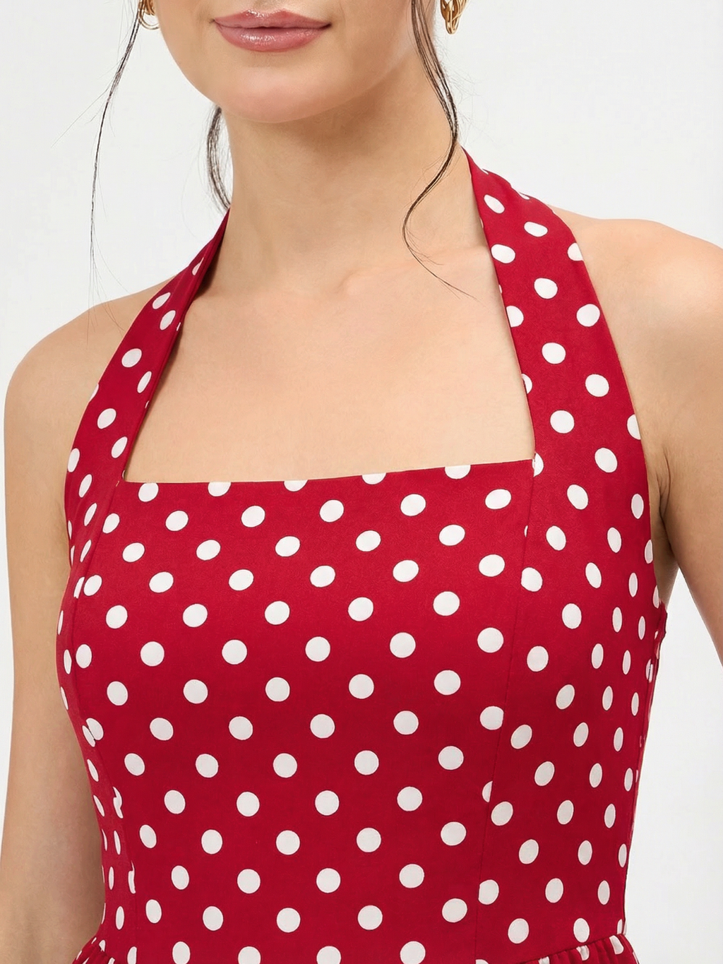 Stretchable Halter Neck Maxi Dress