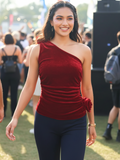 Stretchable Falling In Rose Top