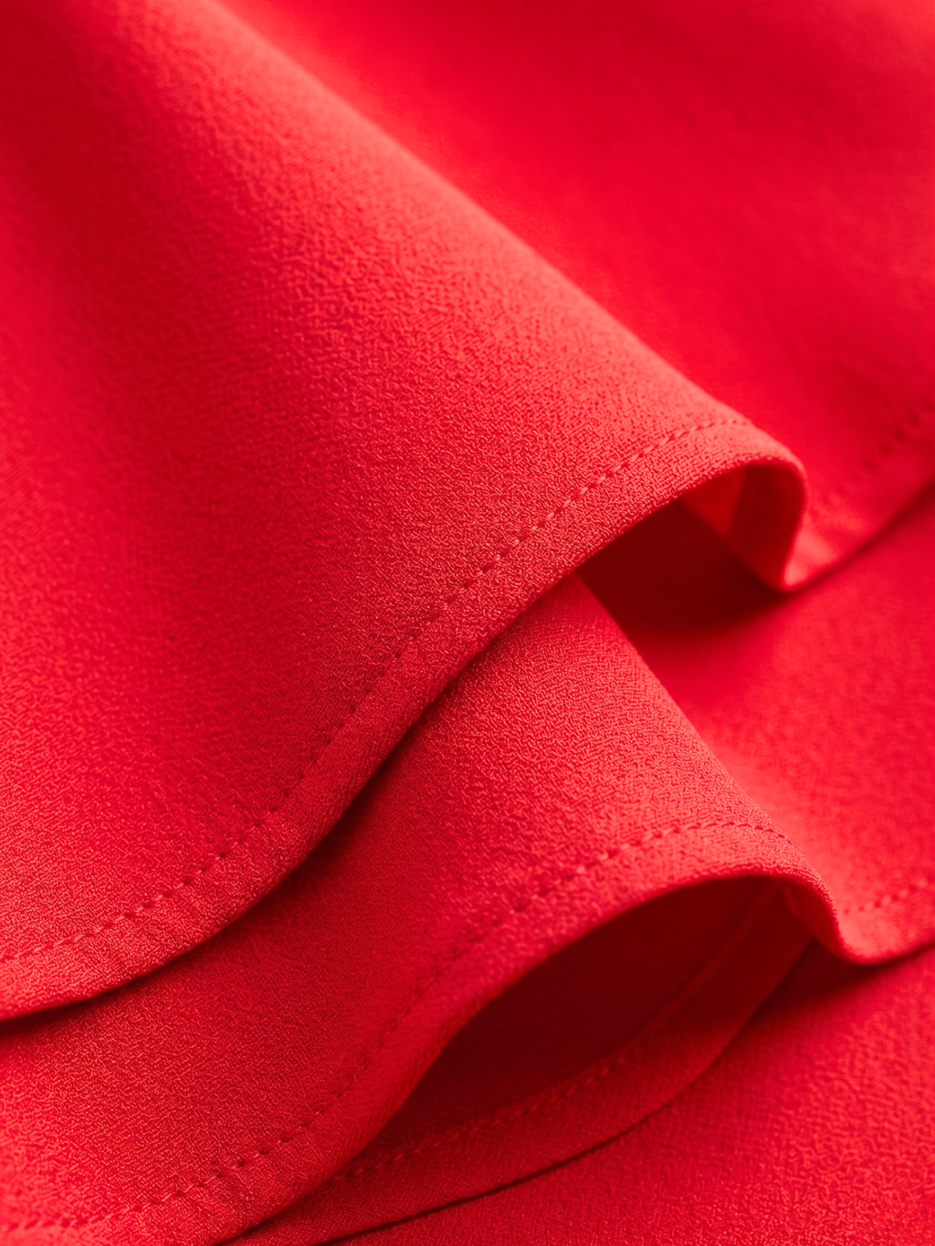 Stretchable Ruffled Sleeve Fit & Flare Dress