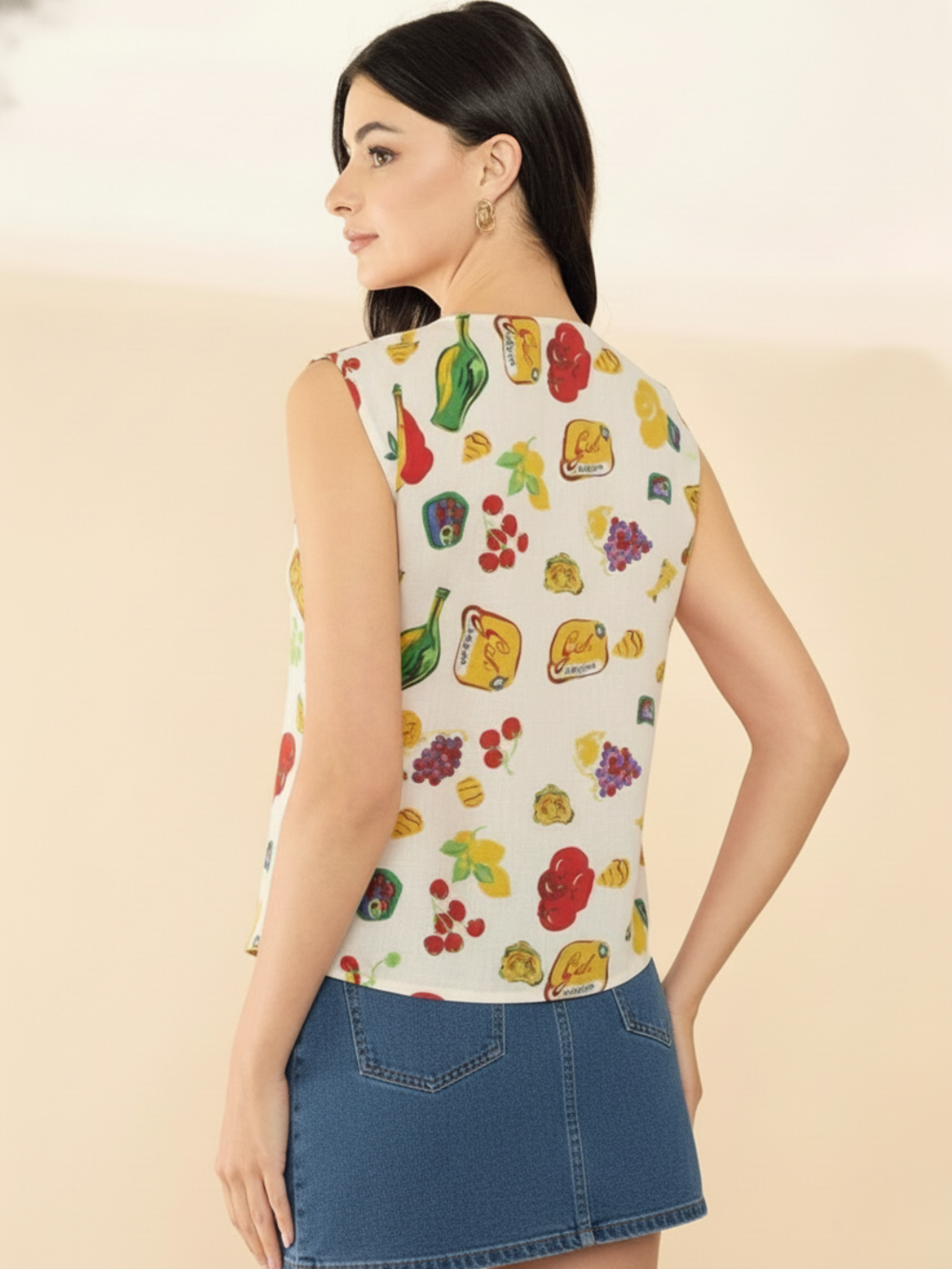 Pure Cotton Top with Tie-Up Detailing