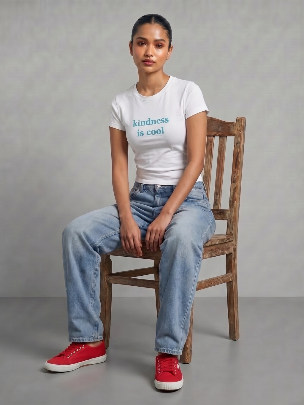 180 GSM Cotton Lycra Slogan Tee