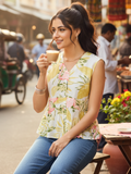 Pure Cotton Peplum Top