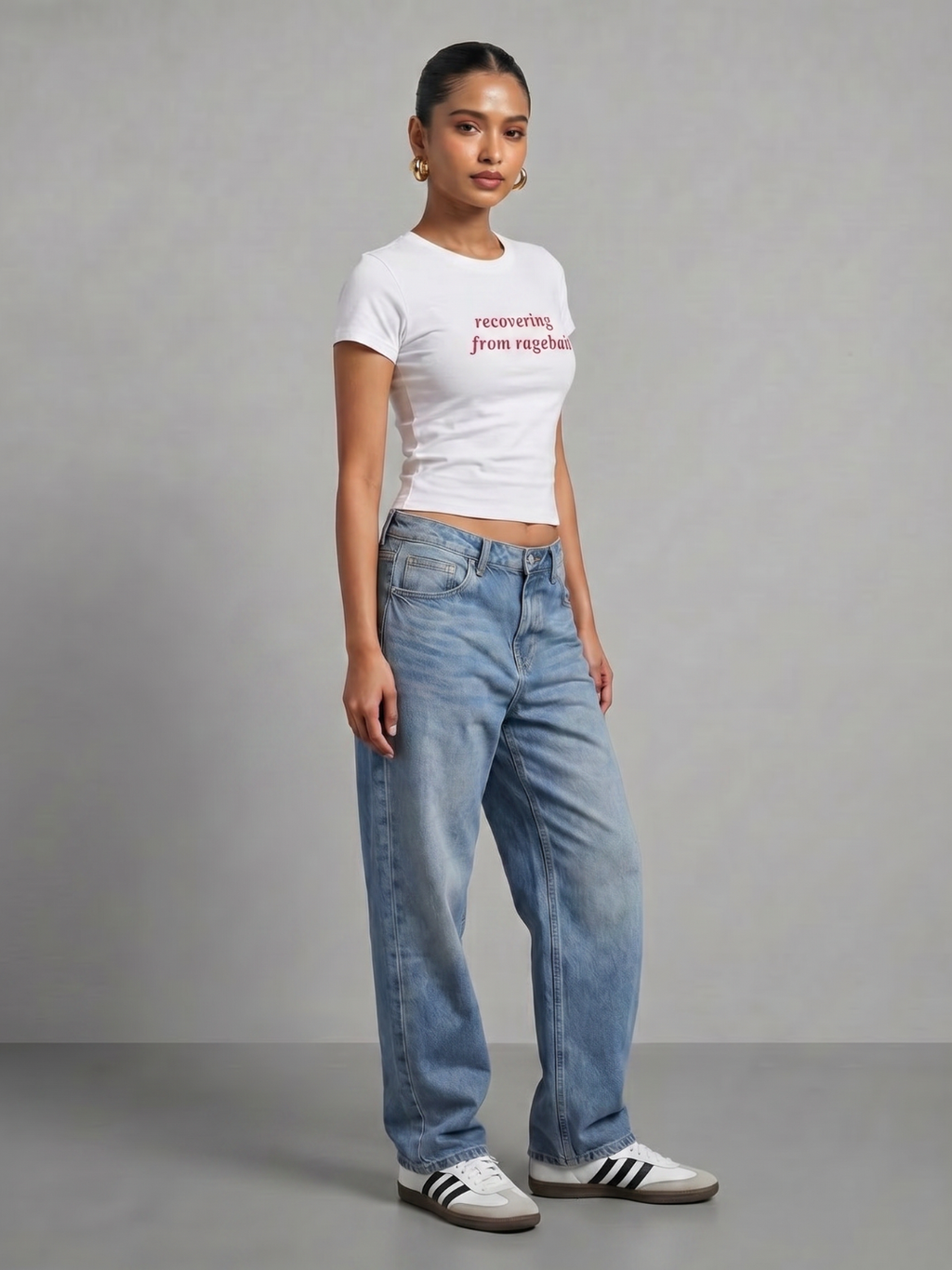 180 GSM Cotton Lycra Slogan Tee