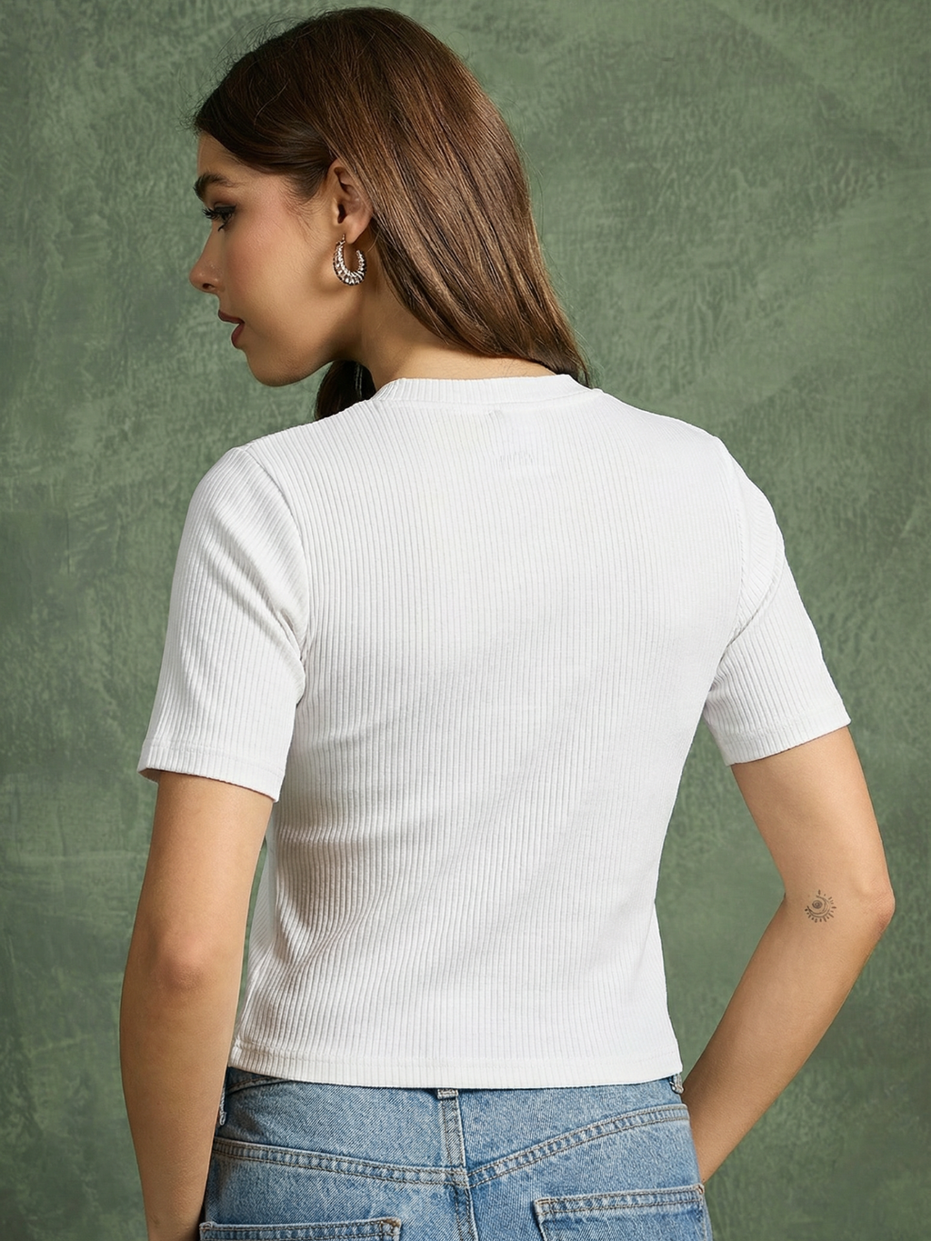 Stretchable Buttoned Waistcoat Top
