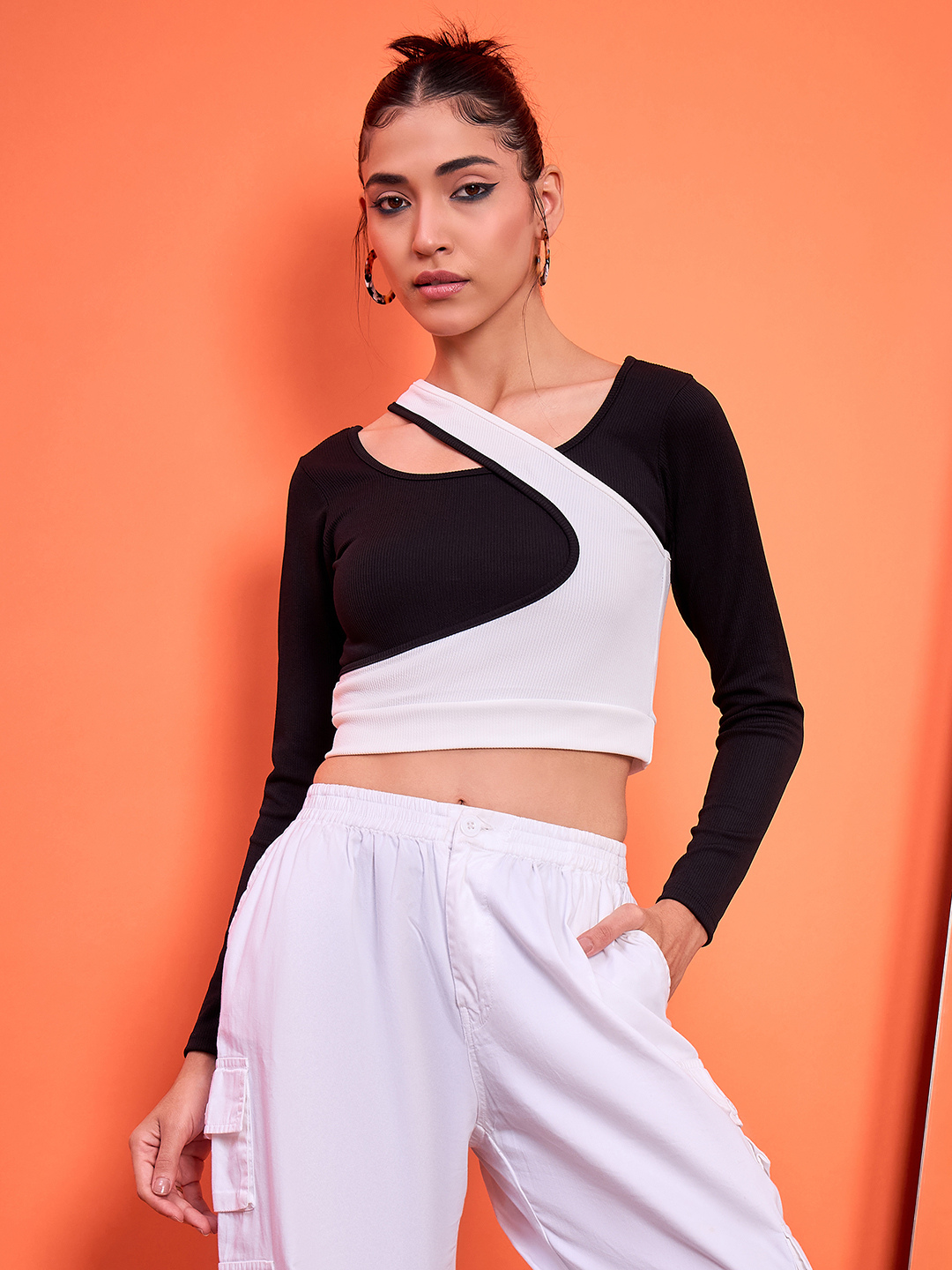 Stretchable Dual-Ribbed Top