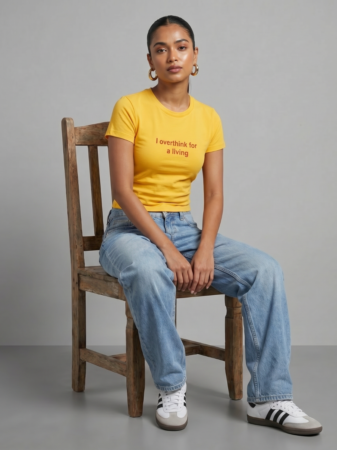 180 GSM Cotton Lycra Slogan Tee
