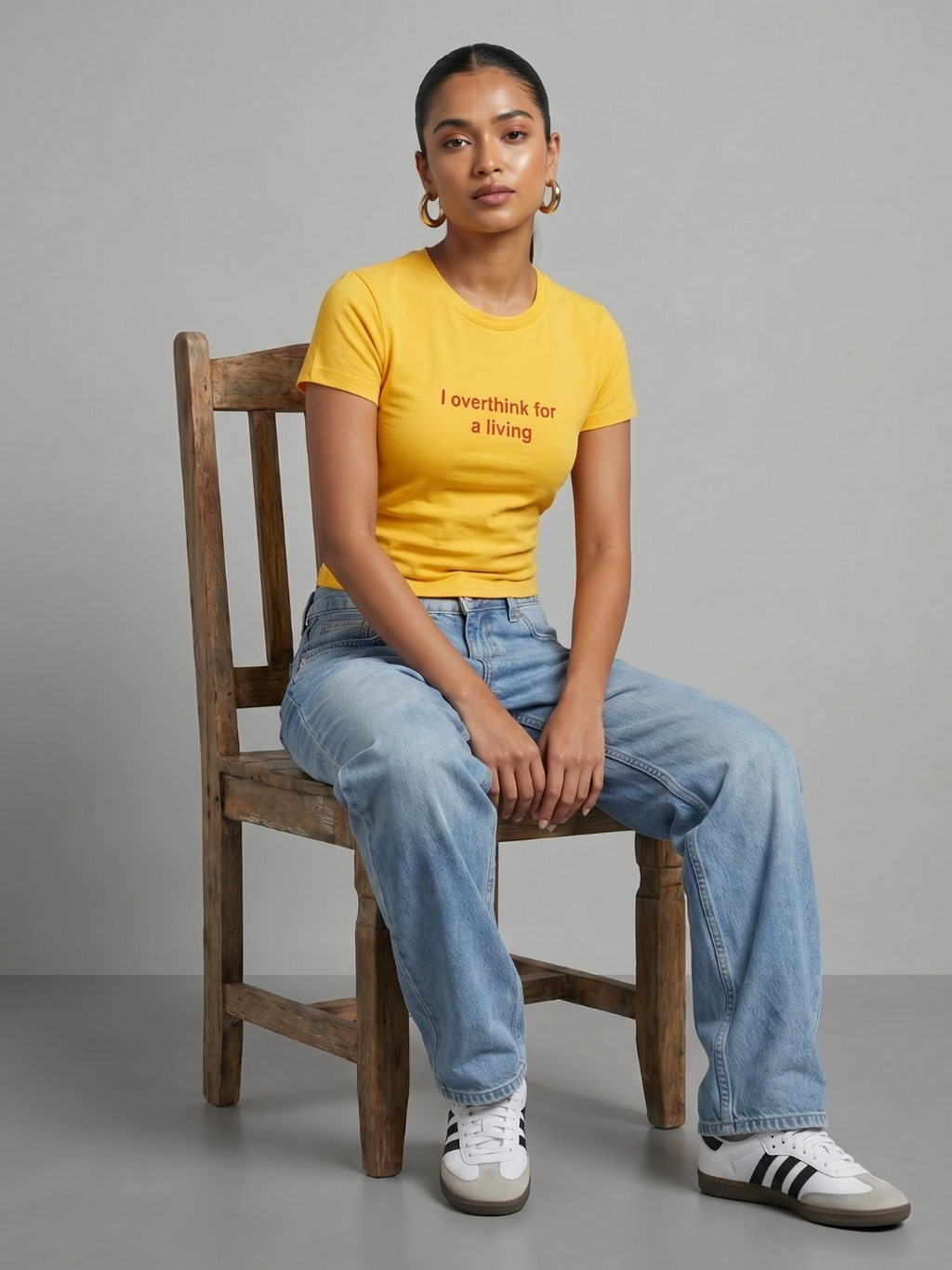 180 GSM Cotton Lycra Slogan Tee