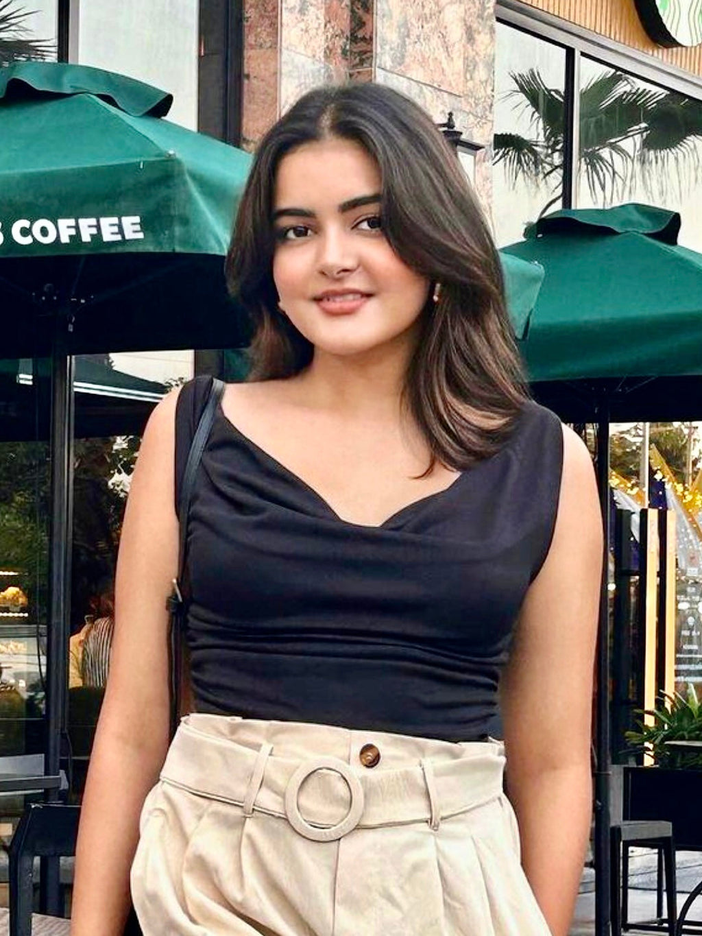 Stretchable Draped Crop Top