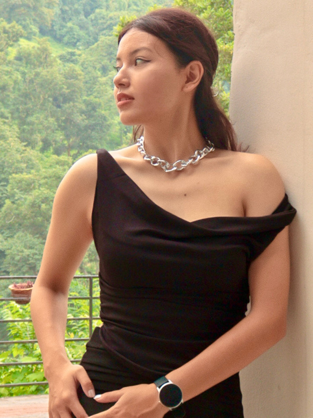 Stretchable Draped Crop Top