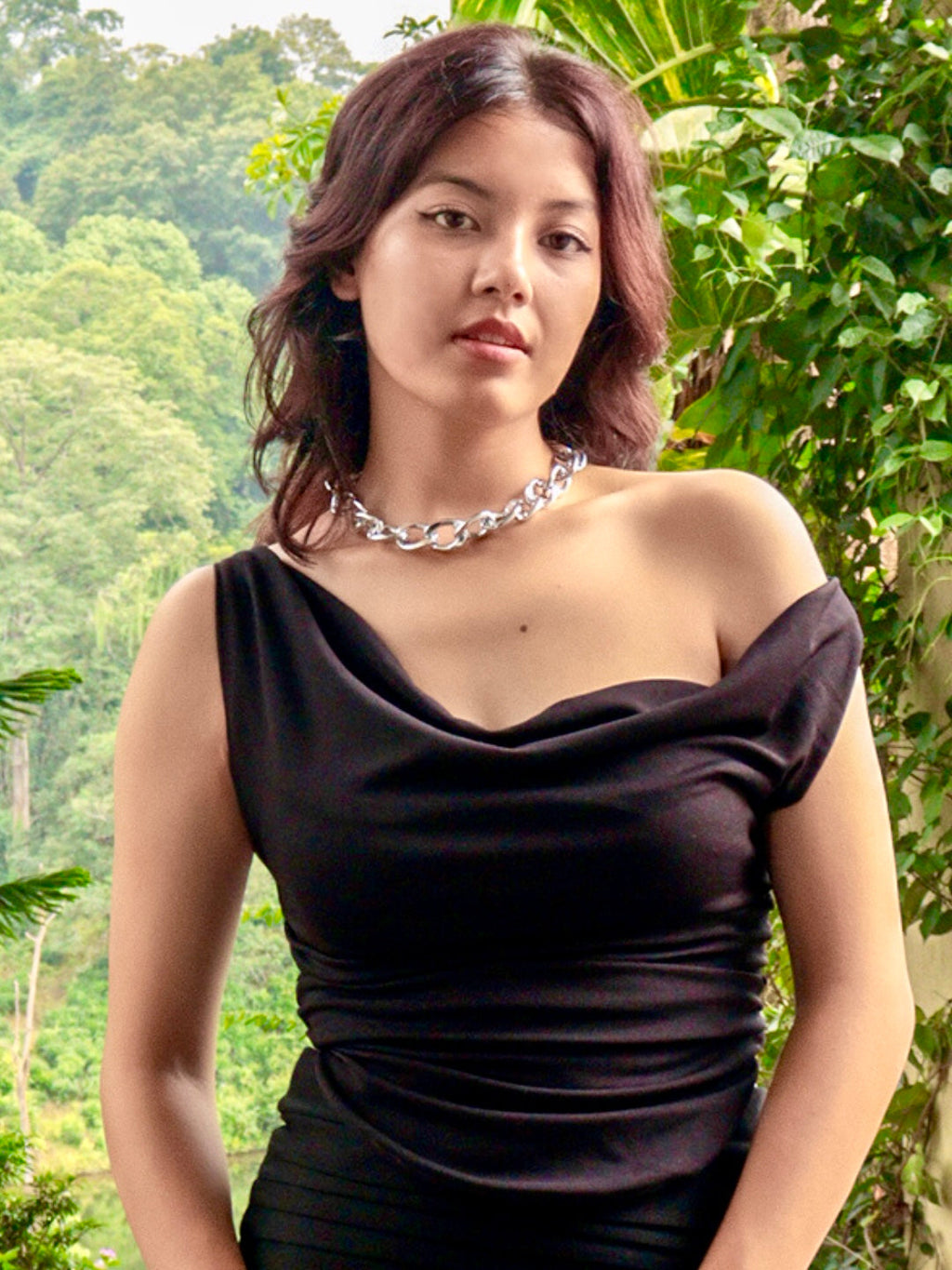 Stretchable Draped Crop Top