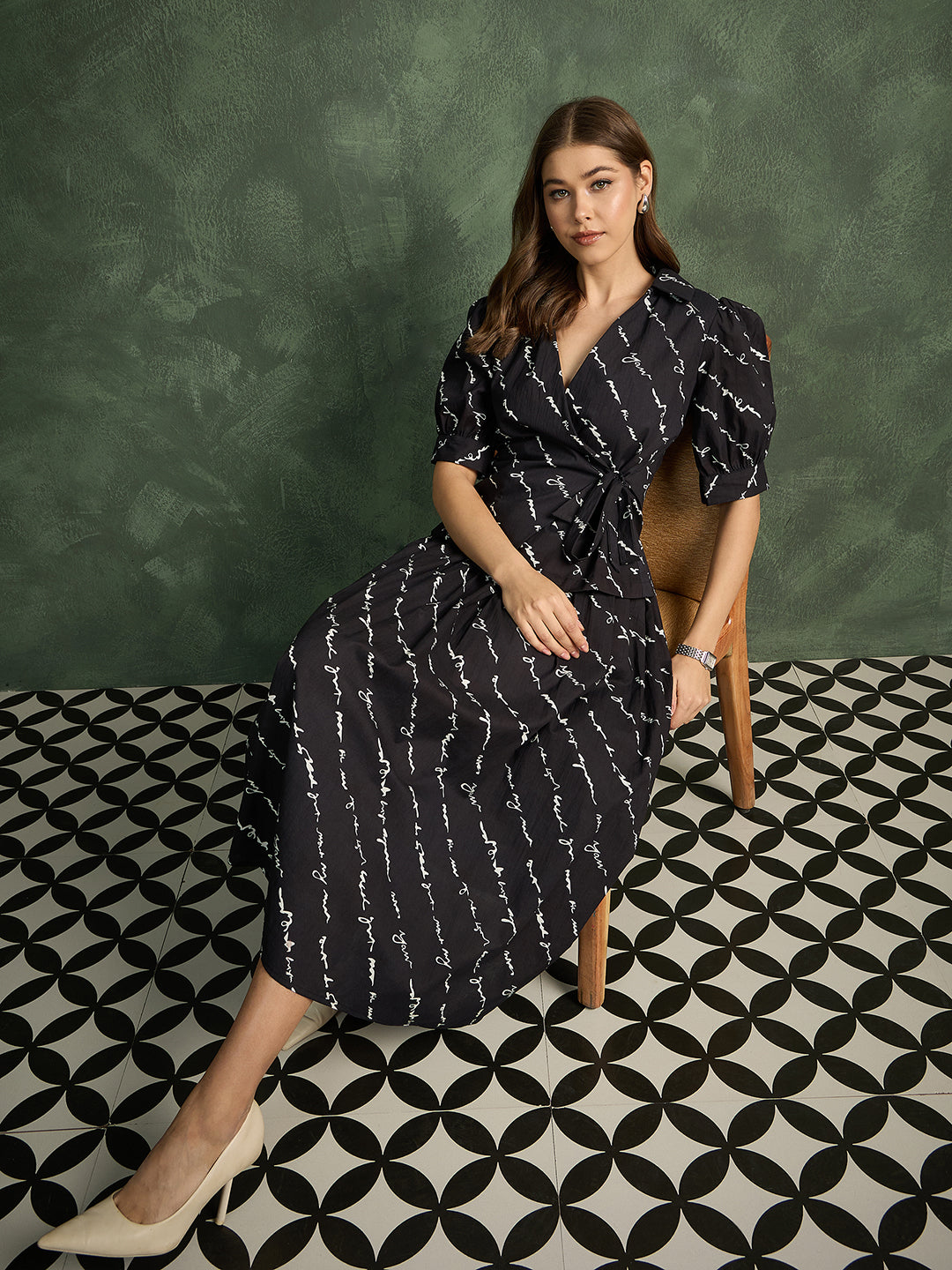 Pure Cotton Wrap-Tie Co-ord Set