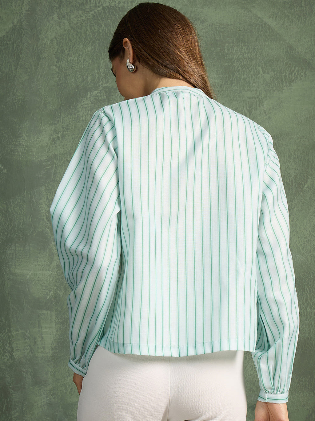 Pure Linen Front Tie-up Top